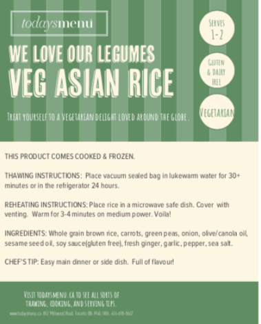 Honey Mustard Salmon & Veggie Asian Rice(Serves 2)