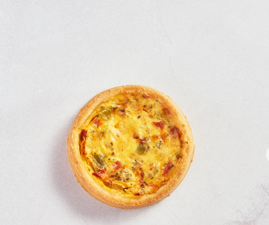 Roasted Red Pepper Quiche (Serves 2)
