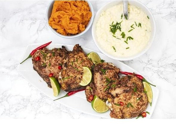 Mild Jerk Chicken with Serioulsy Delicious Corn Bread (Serves 4) - Today's Menu