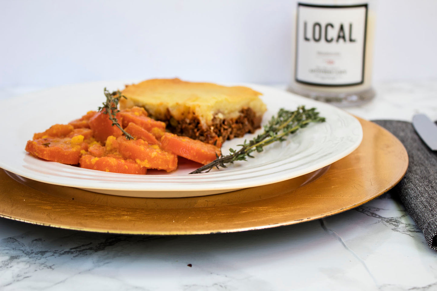 Shepherd's Pie & Ginger Glazed Carrots(Serves 2)