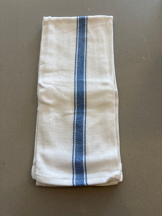 Brooklyn Stripes Blue and White Tea Towel