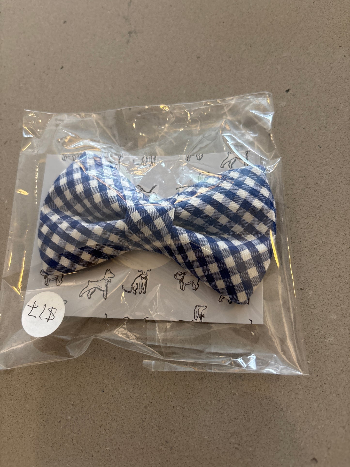 Rover "Blue Check bow" tie