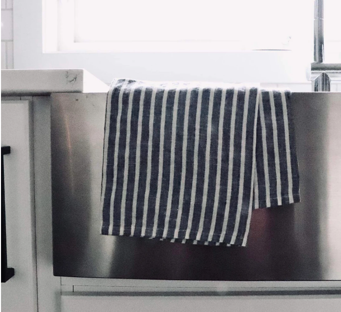 Linen Kitchen Towel -Stripes