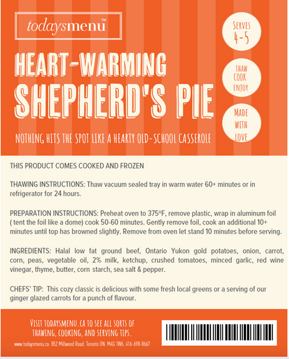 Shepherd's Pie (Serves 4-5)