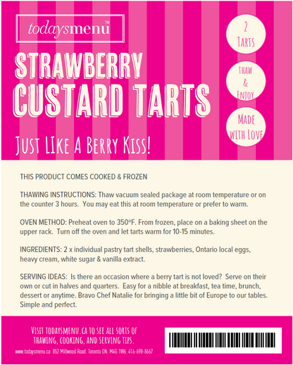 Strawberry Tarts (serves 2)