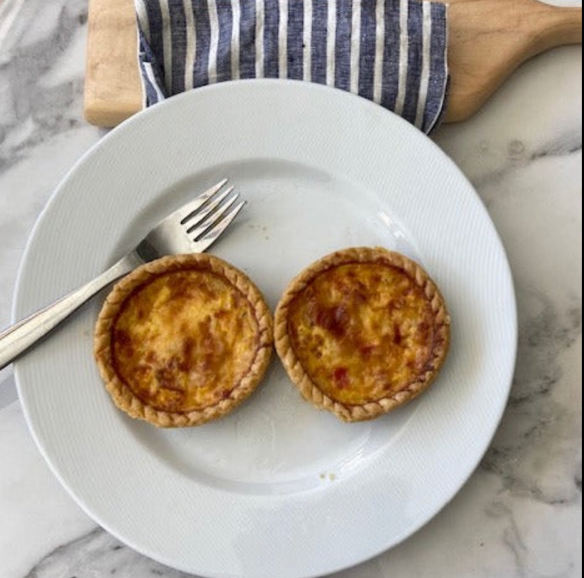 Roasted Red Pepper Quiche (Serves 2)