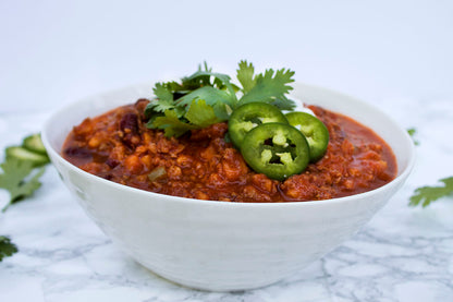 Turkey Chili & Cheddar Corn Bread (serves 4)