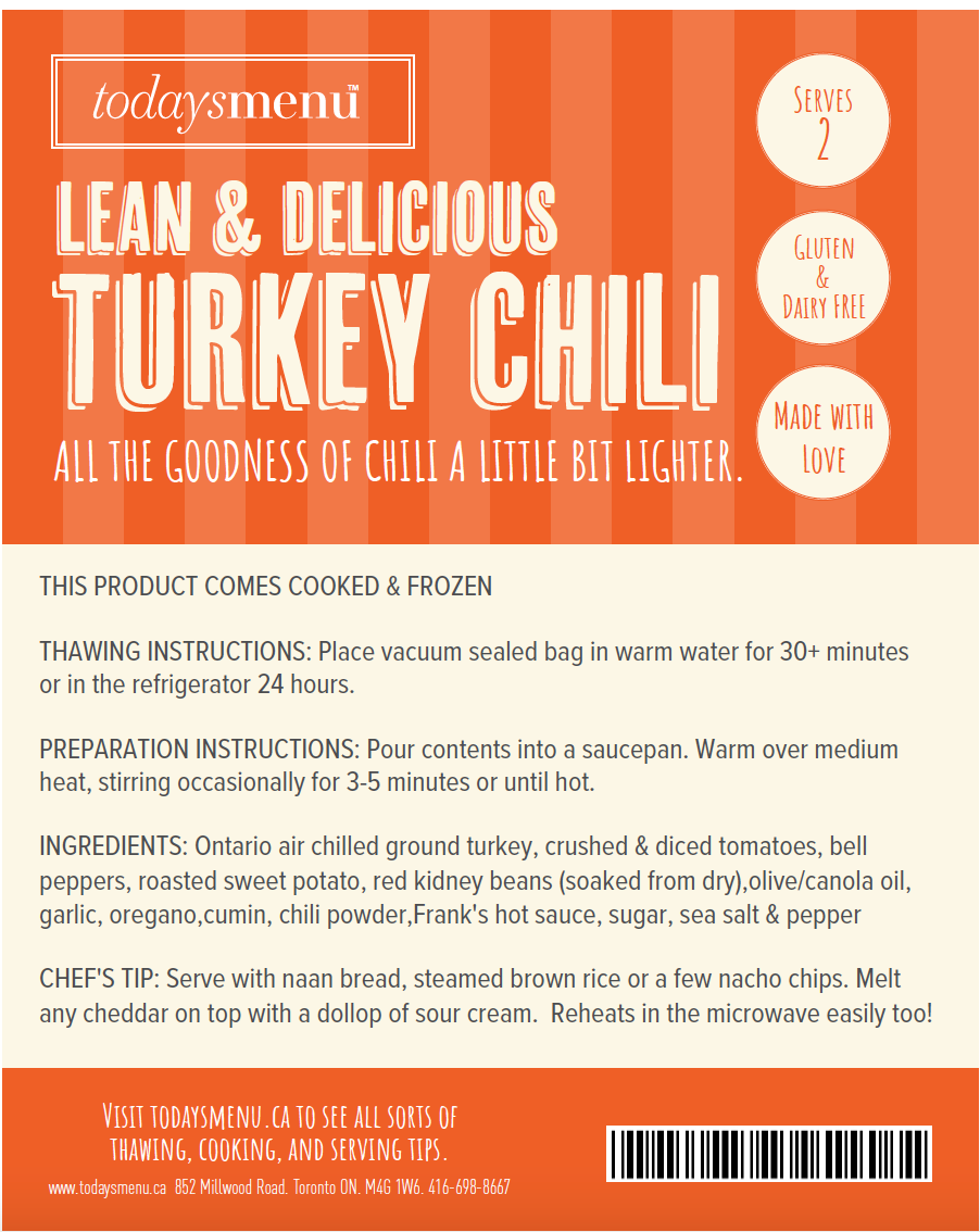 Turkey Chili (Serves 4)