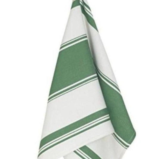 Symmetry Dishtowel Green Striped - Today's Menu