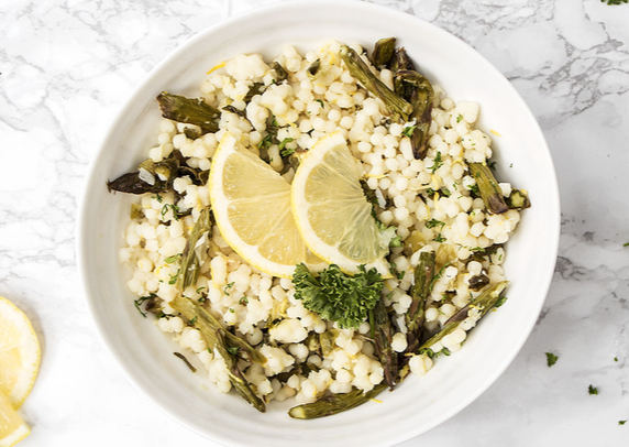 Lemon Asparagus Israeli Couscous (Side for 2/Main for 1) - Today's Menu