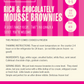 Chocolate Mousse Brownies (Serves 4-6)