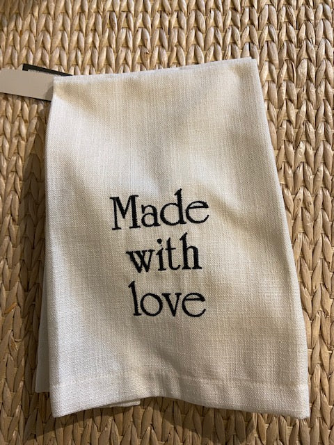 Made With Love Tea Towel ( Set of 2) - Today's Menu