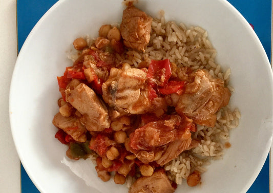 Moroccan Chicken Tagine & Basmati Rice (Serves 2)