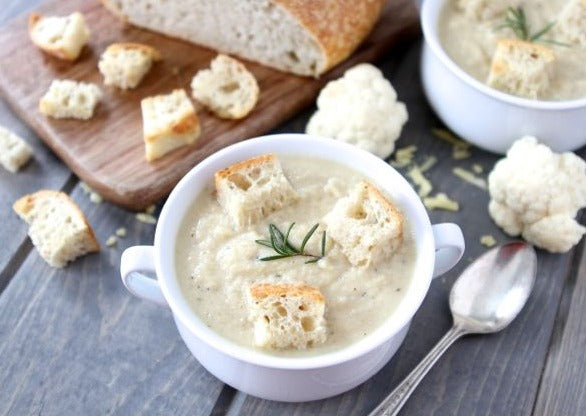 Roasted Cauliflower & Potato Soup (Serves 4)