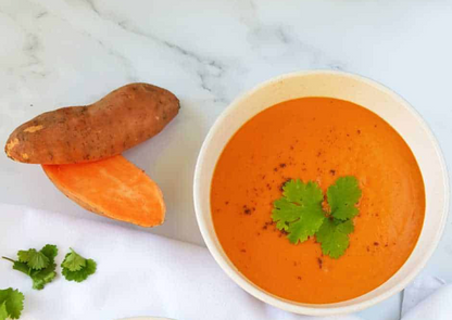 Roasted Red Pepper & Sweet Potato Soup (Serves 2)