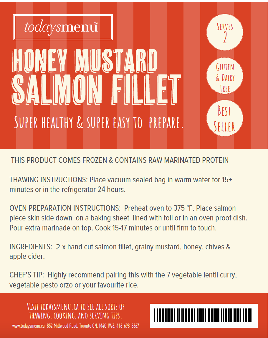 Honey Mustard Salmon (Serves 2)