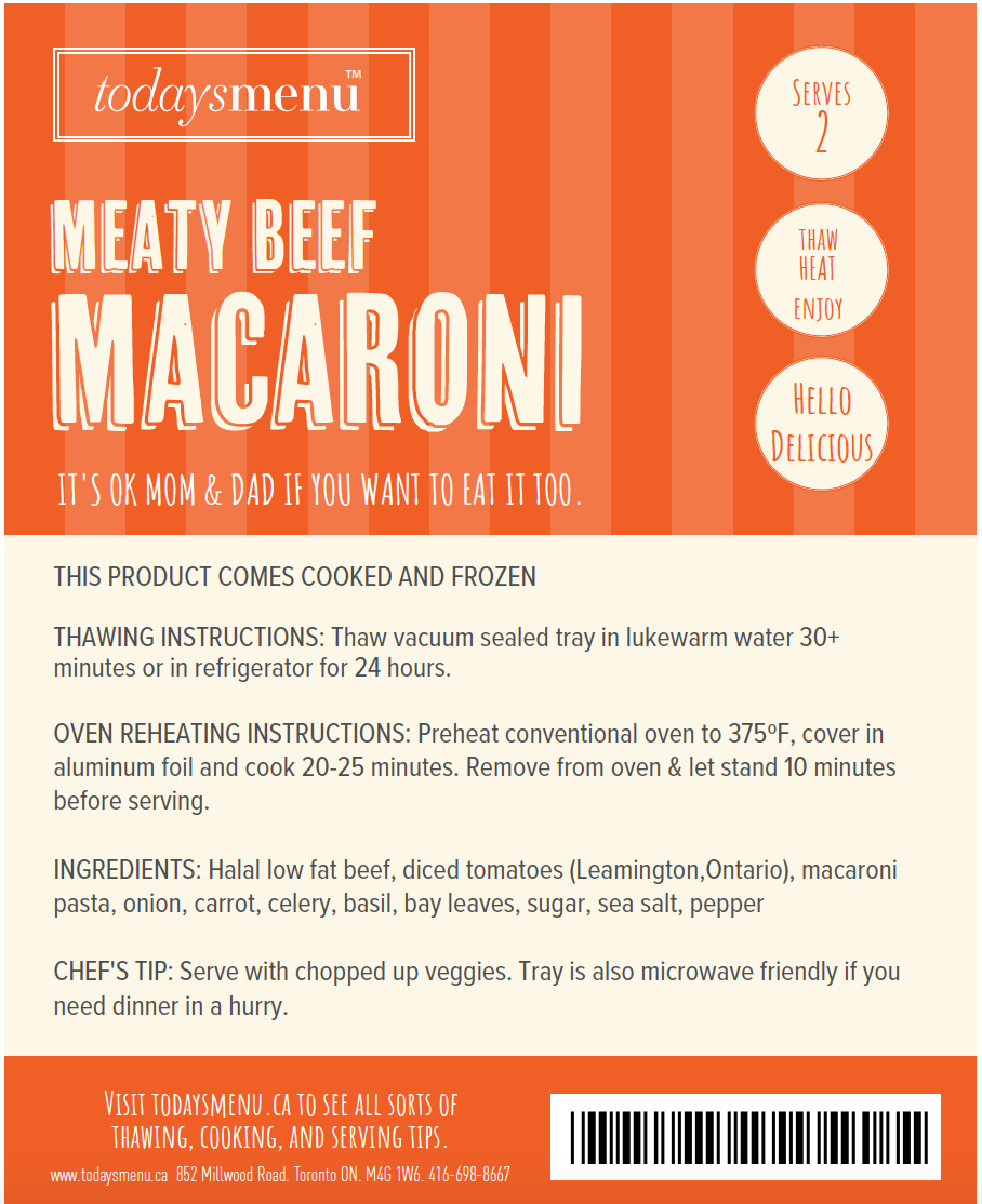 Meaty Beef Macaroni (Serve 2)