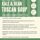 Kale & Bean Tuscan Soup (Serves 2)