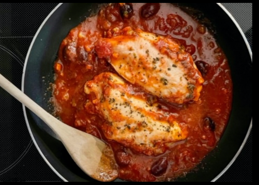 Chicken Provencal & Herbed Brown Rice (Serves 2)