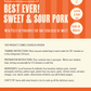 Sweet & Sour Pork (Serves 4)