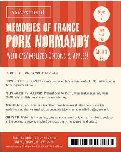 Pork Normandy (Serves 4)