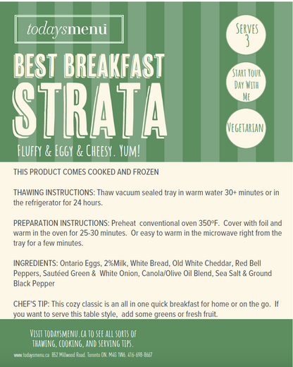 Breakfast Strata (Serves 2-3)