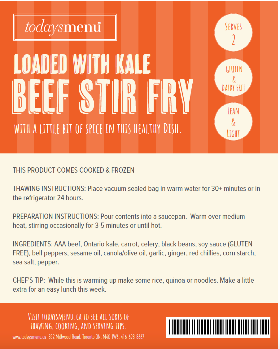 Beef Stir Fry (Serves 4)