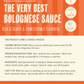 Best Bolognese Sauce (Serves 4)