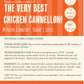 The Very Best Chicken Cannelloni (Serves 2)