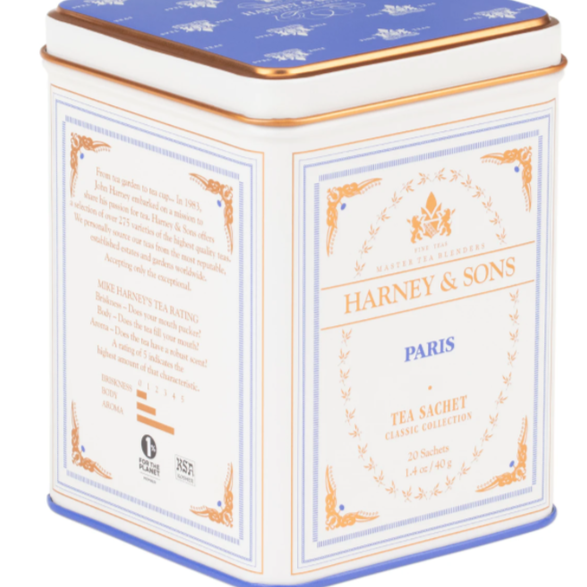 Harney  Paris Tea (20 Tea Sachets/40 grams) - Today's Menu